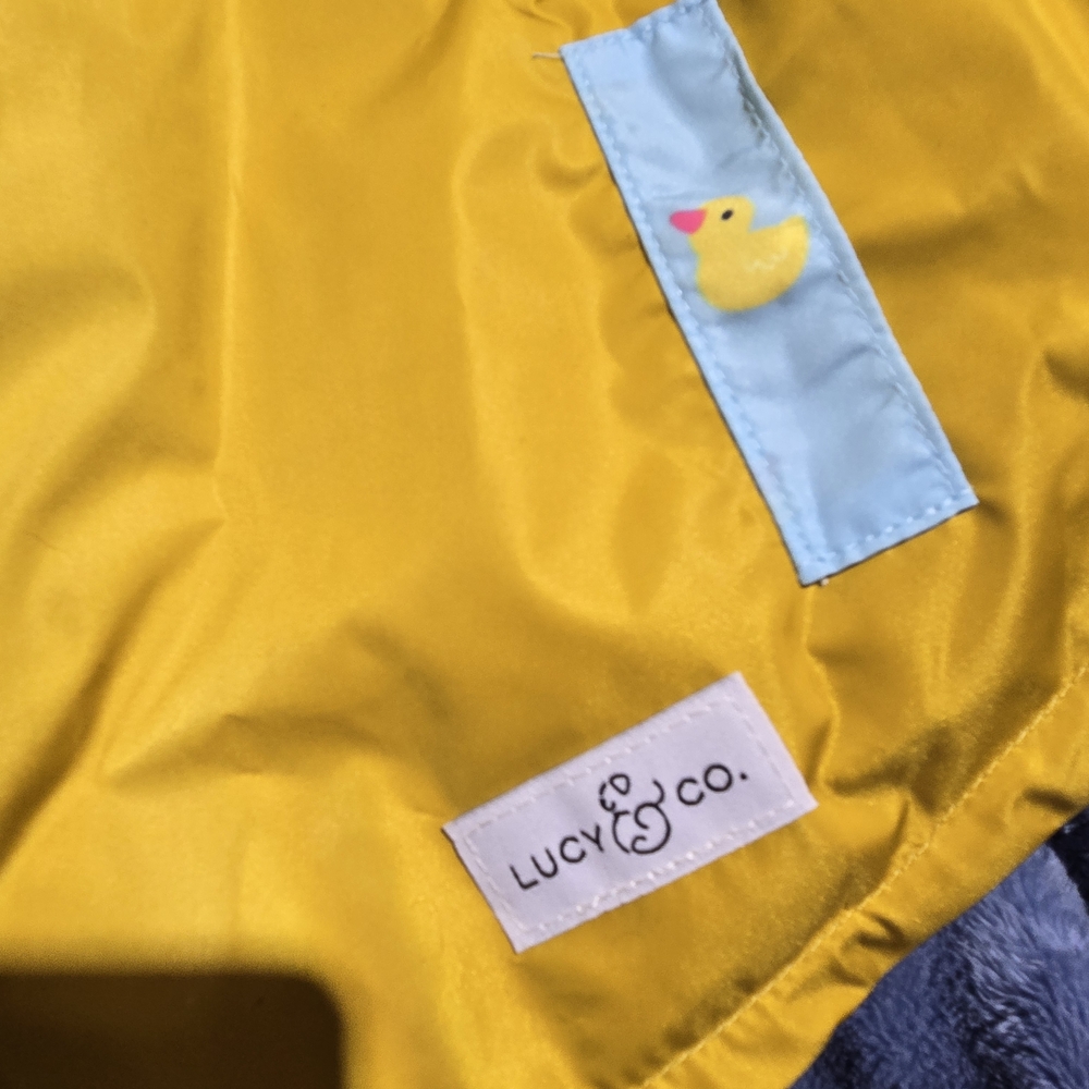 Lucky Ducky Reversible Raincoat for dogs by Lucy & Co Size L NWT - Picture 7 of 8